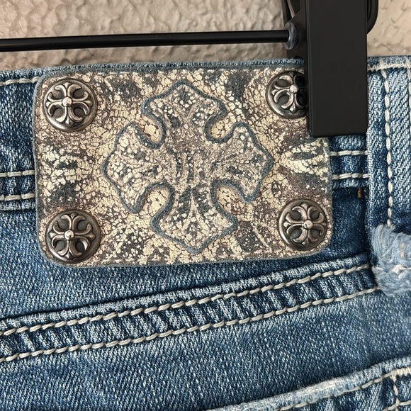 Women’s Miss Me Jeans Blue Bootcut 30 Low Rise Denim Color Sonoma - Picture 9 of 11